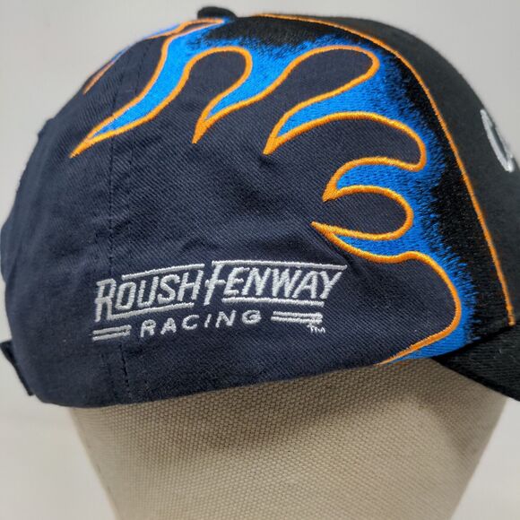 Con-Way Freight Racing Strapback Hat Blue OSFM Embroidered Flames #6 - Picture 8 of 13